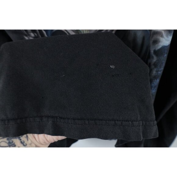 Vintage Y2K Streetwear Mens 2XL Distressed Skeleton Dice Hip Hop Rap T-Shirt - Picture 8 of 16